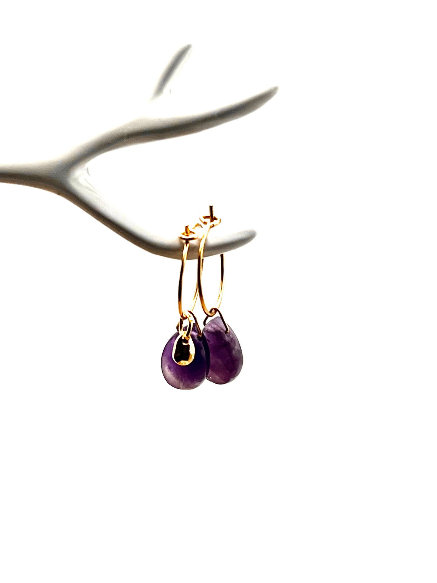 Petites créoles améthyste