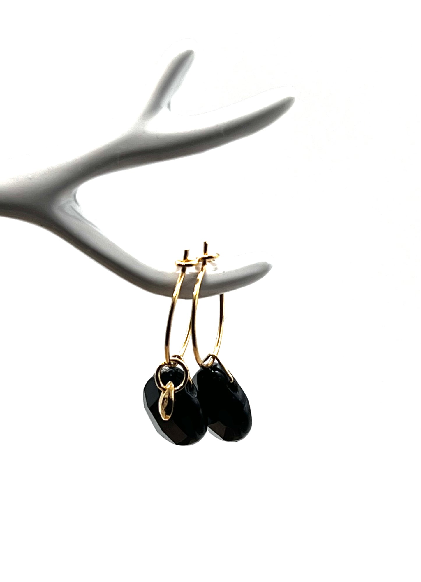 Petites créoles onyx