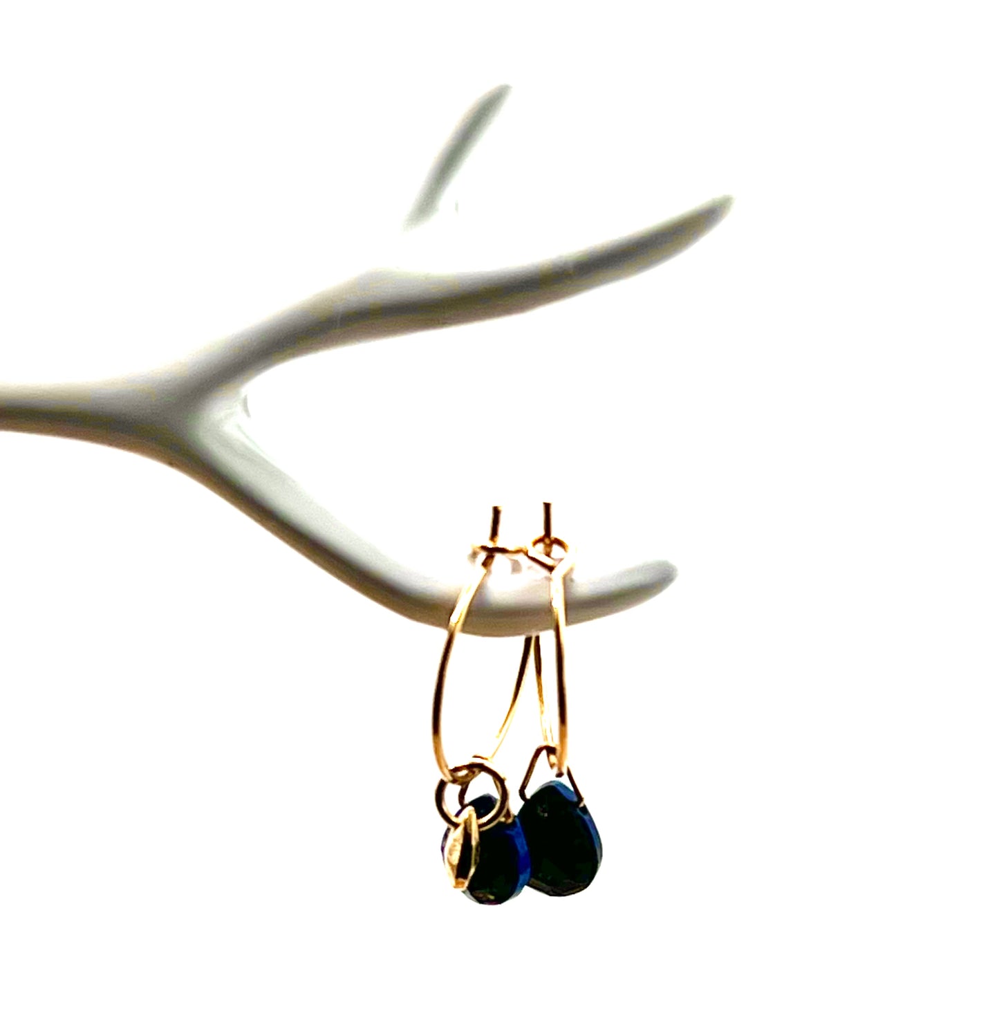 Petites créoles lapis lazuli