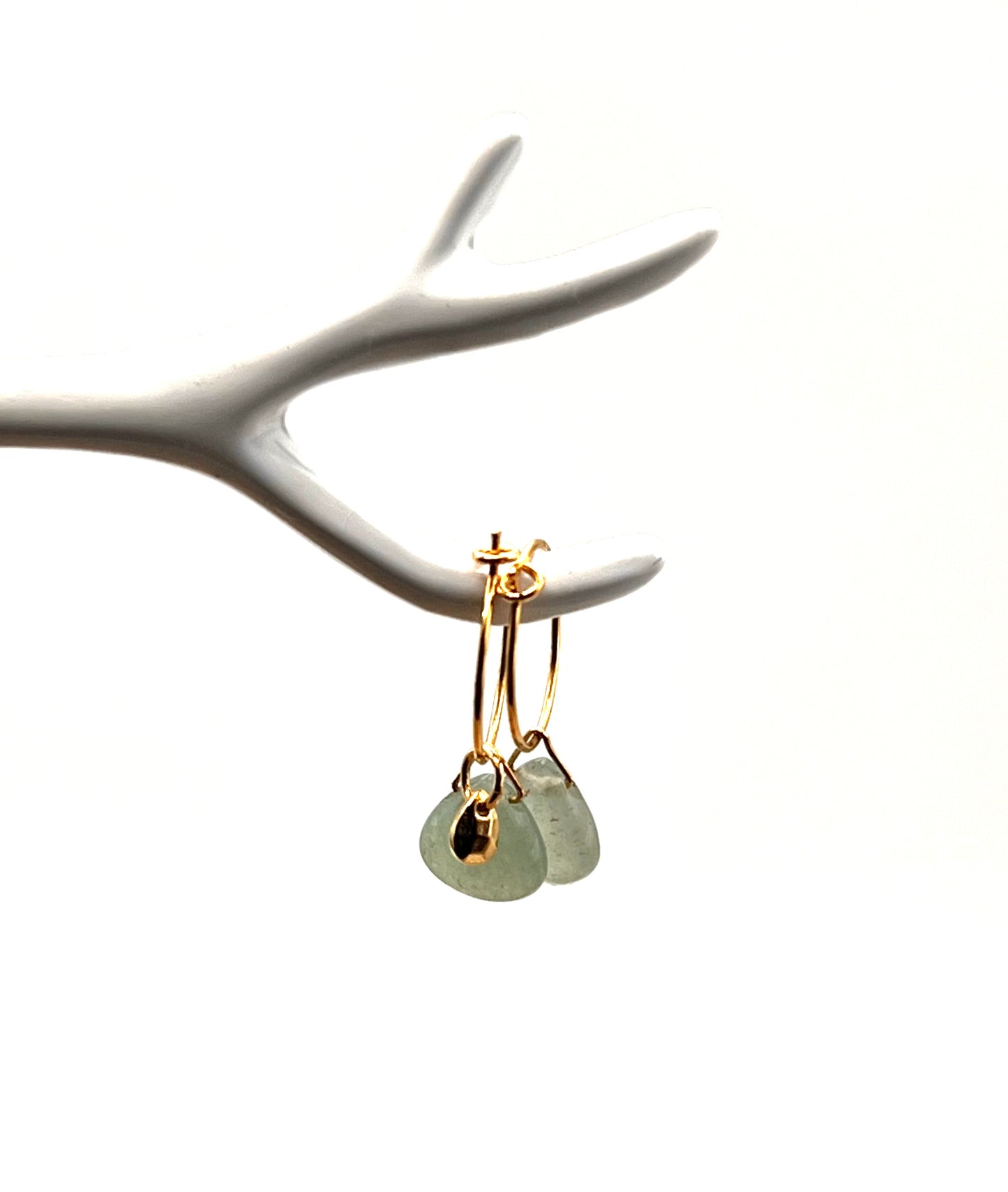 Petite créoles aventurine